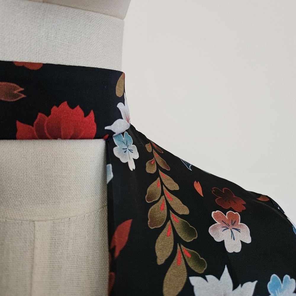 ZARA Flower Bodysuit with Choker Collar - Picture 8 of 11